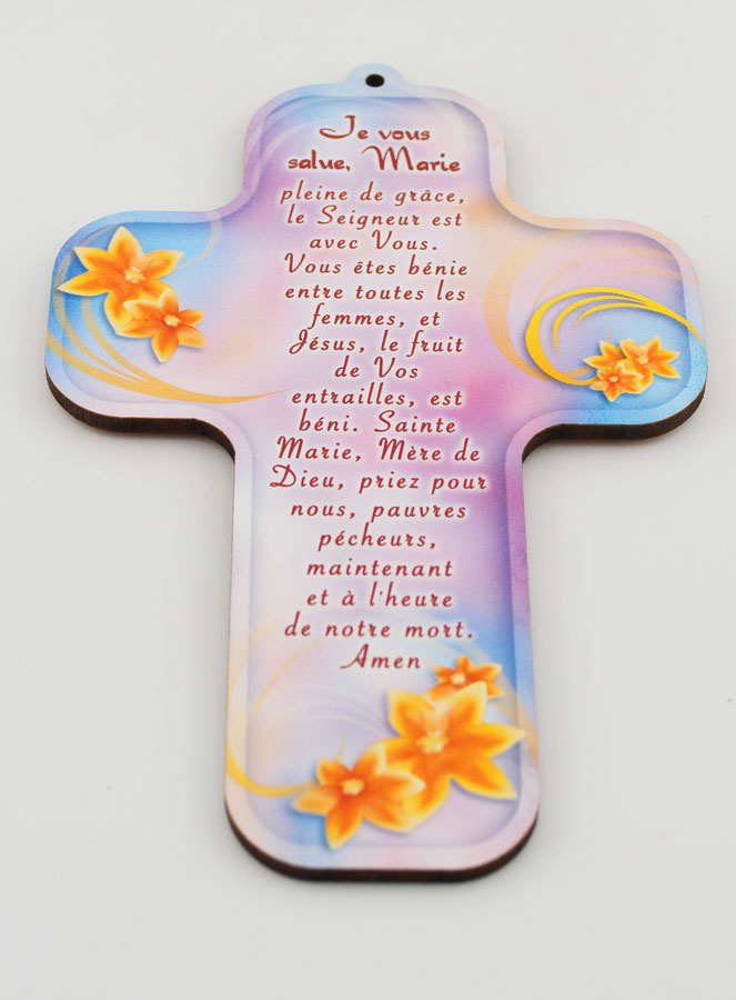 Croix avec Prière Je vous salue Marie (pic 2)