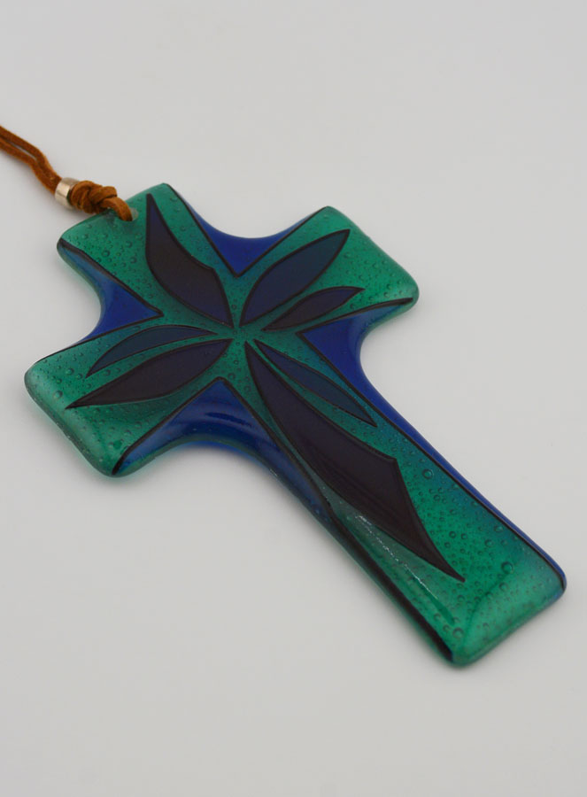 Croix en Verre Artisanale (pic 3)