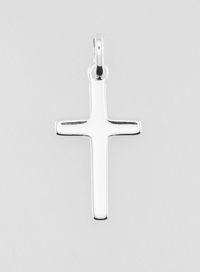 Pendentif Croix en Argent Massif 18 mm (pic 1)