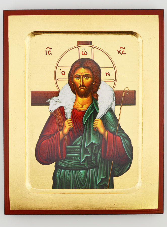 Icône Byzantine du Christ Bon Pasteur (pic 1)
