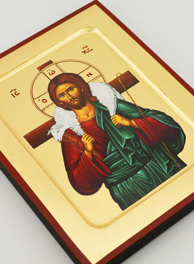 Icône Byzantine du Christ Bon Pasteur (pic 3)