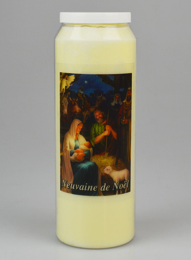 Bougie de Neuvaine de Noël - 17.5cm (pic 1)