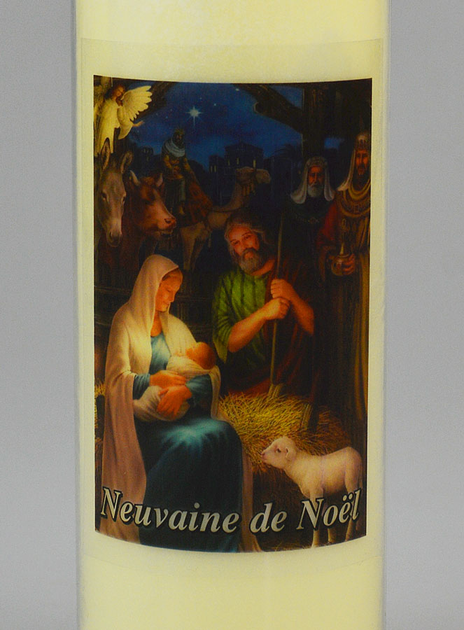Bougie de Neuvaine de Noël - 17.5cm (pic 3)
