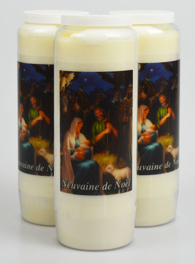 Lot de 3 Bougies de Neuvaine de Noël (pic 1)