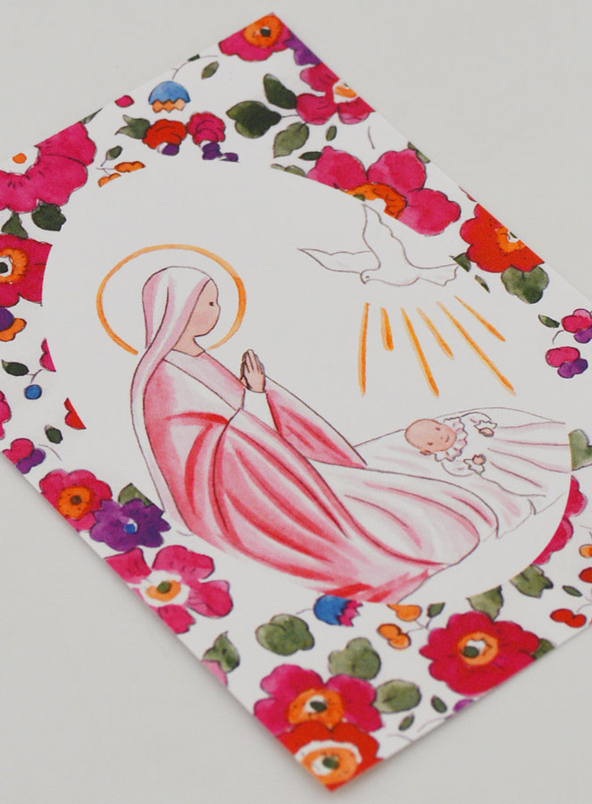 Image de Baptême - Vierge Marie et Colombe (pic 3)