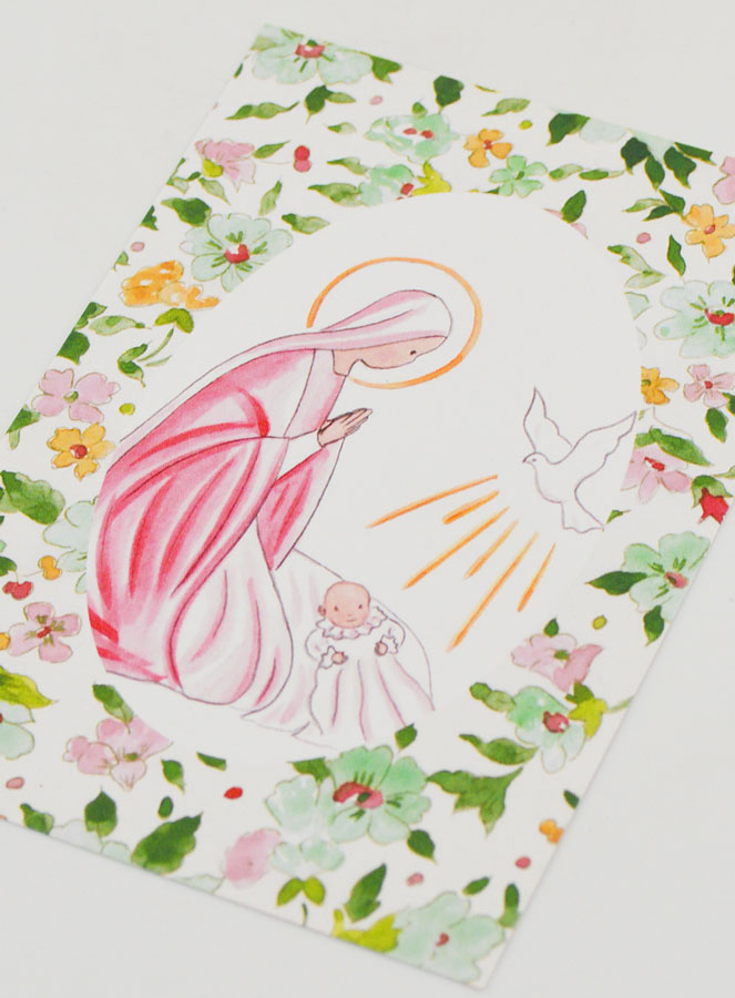 Image de Baptême - Vierge Marie et Colombe de l'Esprit Saint (pic 4)