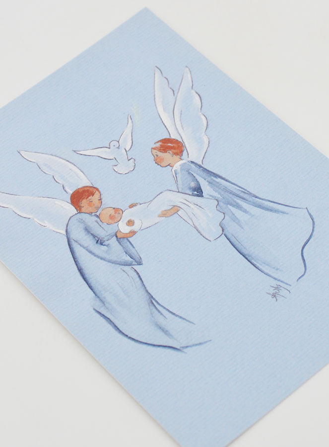 Image de Baptême - Ange et Esprit Saint - 10 X 15 cm (pic 3)