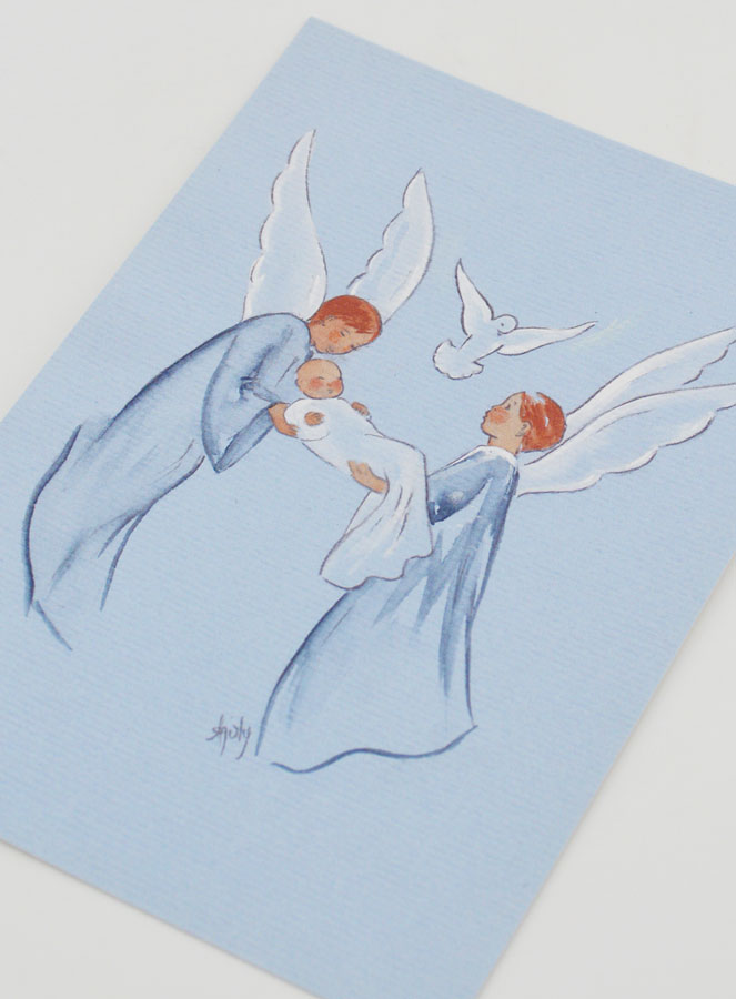 Image de Baptême - Ange et Esprit Saint - 10 X 15 cm (pic 4)