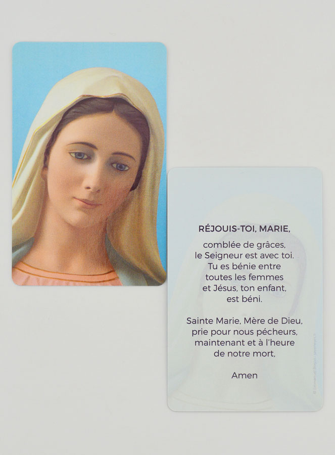 Carte de Prière - Réjouis-Toi Marie Comblée de Grâces (pic 2)
