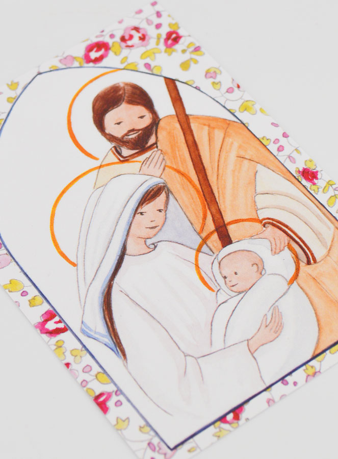 Image de Baptême - Sainte Famille - Rose (pic 3)