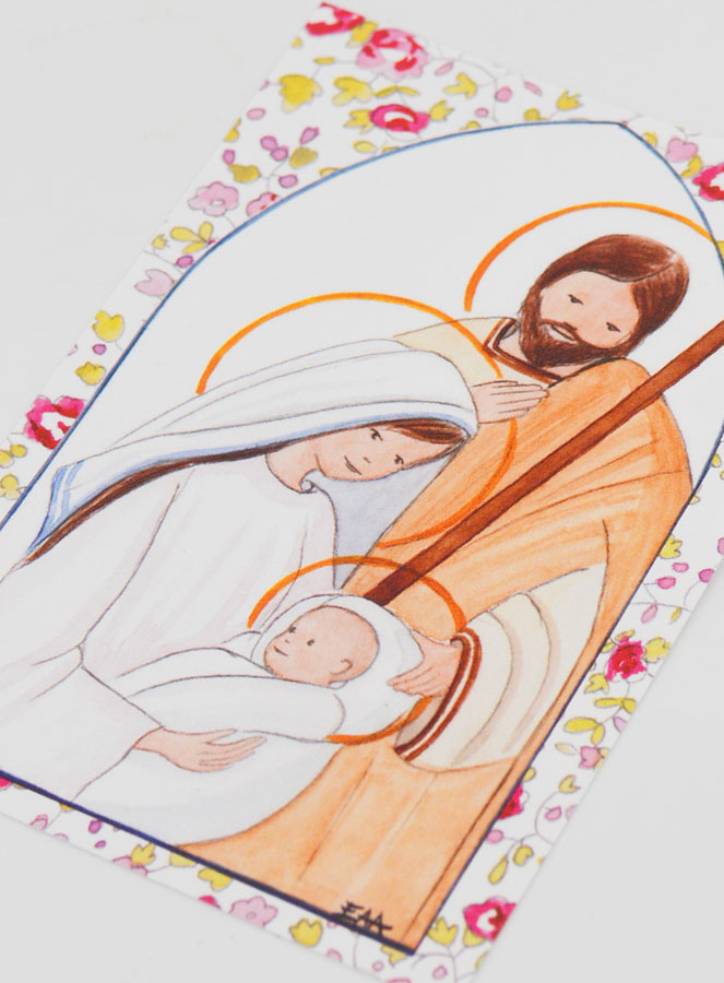 Image de Baptême - Sainte Famille - Rose (pic 4)