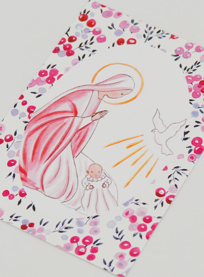 Image de Baptême - Vierge Marie et Colombe de l'Esprit Saint (pic 4)