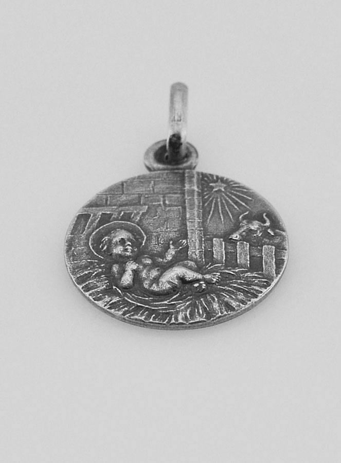 Médaille de Baptême Nativité du Christ en Argent 925/1000 (pic 2)