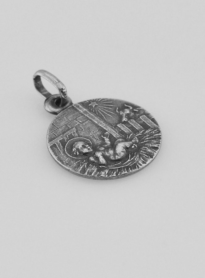 Médaille de Baptême Nativité du Christ en Argent 925/1000 (pic 3)