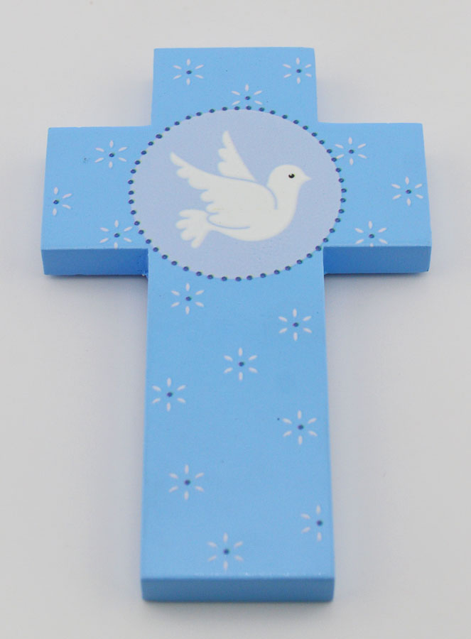 Croix Colombe de l'Esprit Saint Bleu (pic 2)