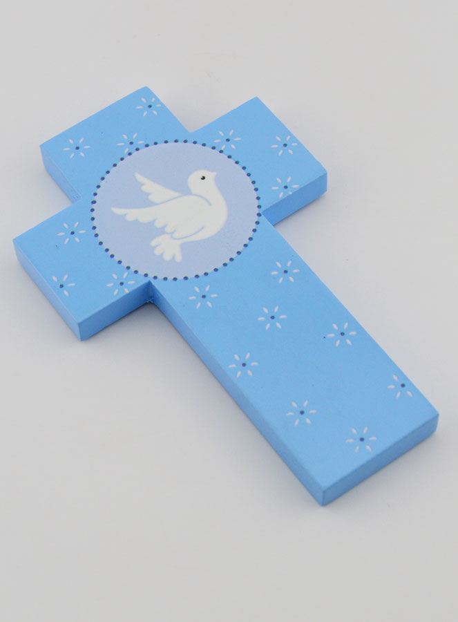 Croix Colombe de l'Esprit Saint Bleu (pic 3)