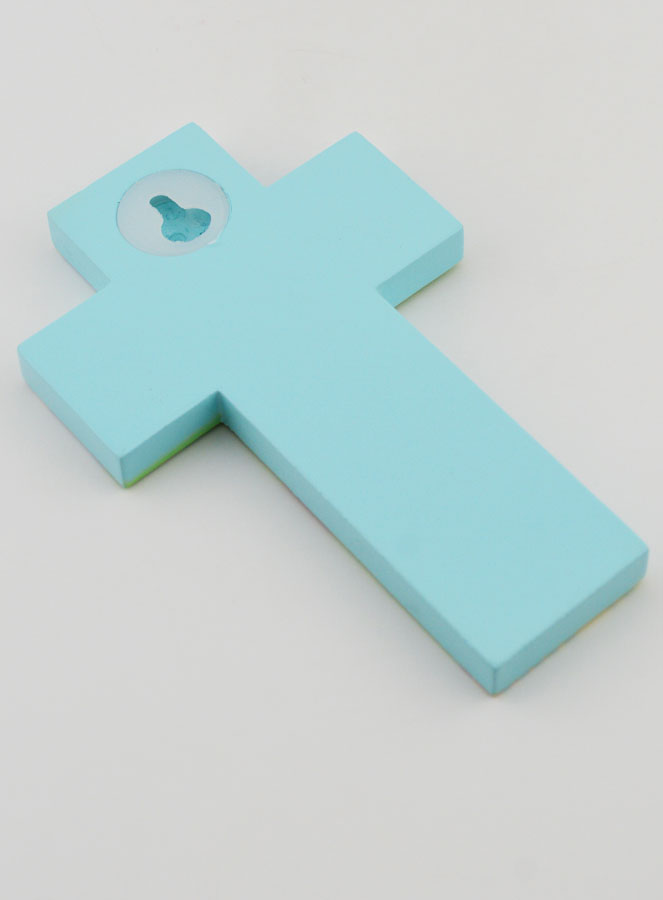 Croix en Bois L'Arche de Noé - Cadeau de Baptême (pic 4)