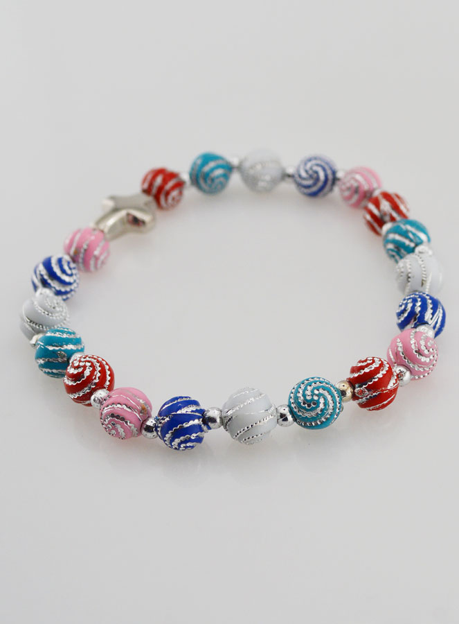 Bracelet Dizainier Perles Multicolor (pic 4)