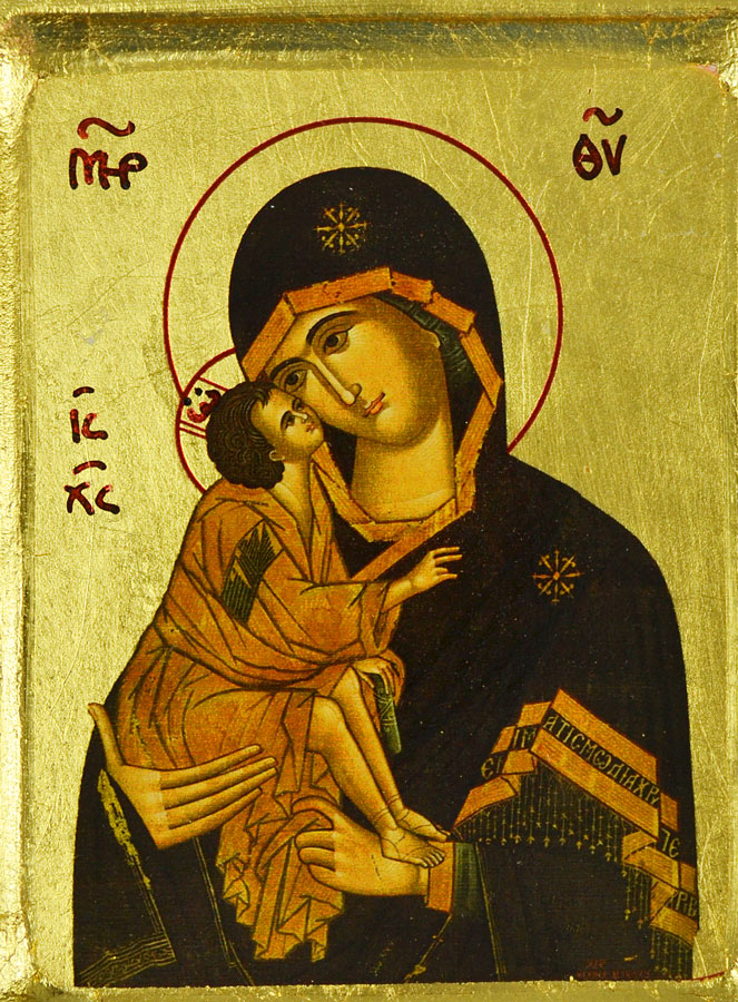 Icône Vierge de Vladimir - Cadeau de Baptême (pic 3)