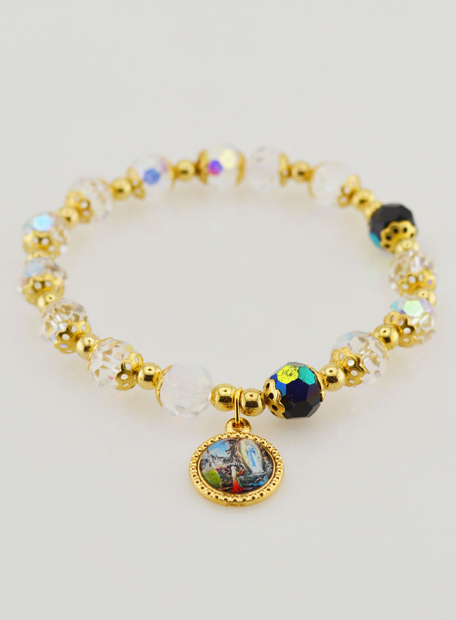 Bracelet Dizainier en Perles de Cristal et Or (pic 2)