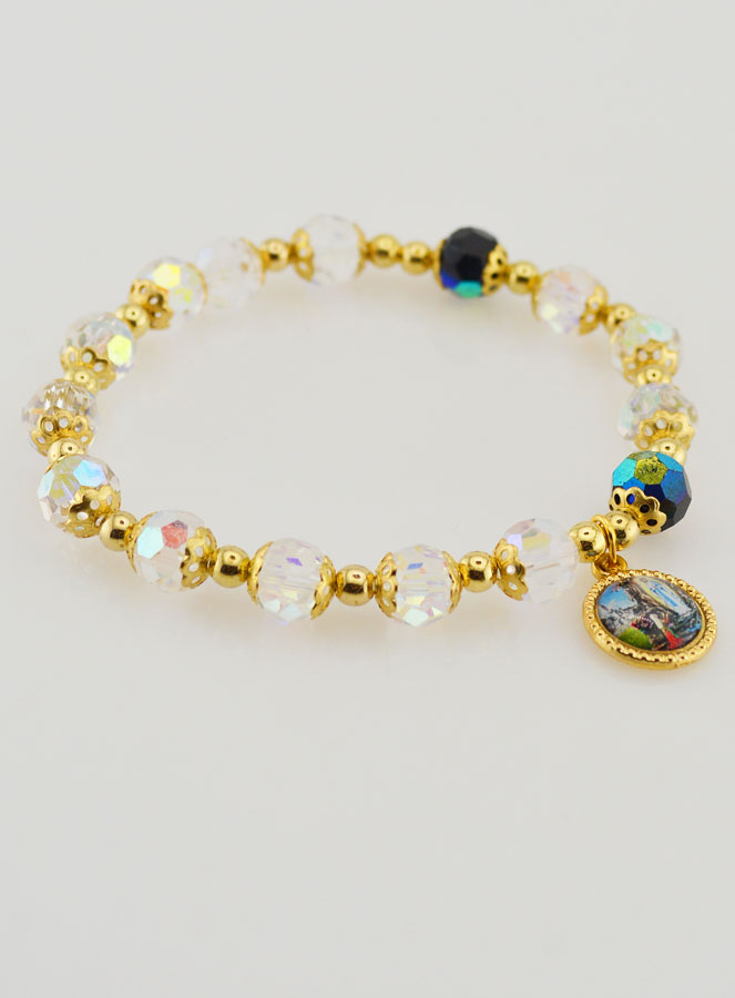 Bracelet Dizainier en Perles de Cristal et Or (pic 3)