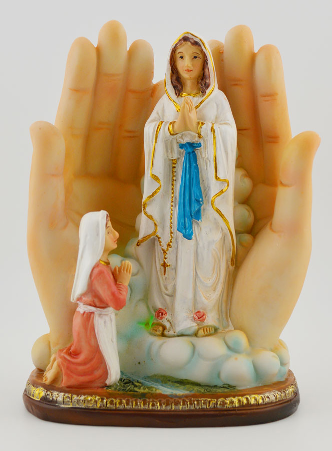 Statue Vierge Marie Lumineuse Prière (pic 1)