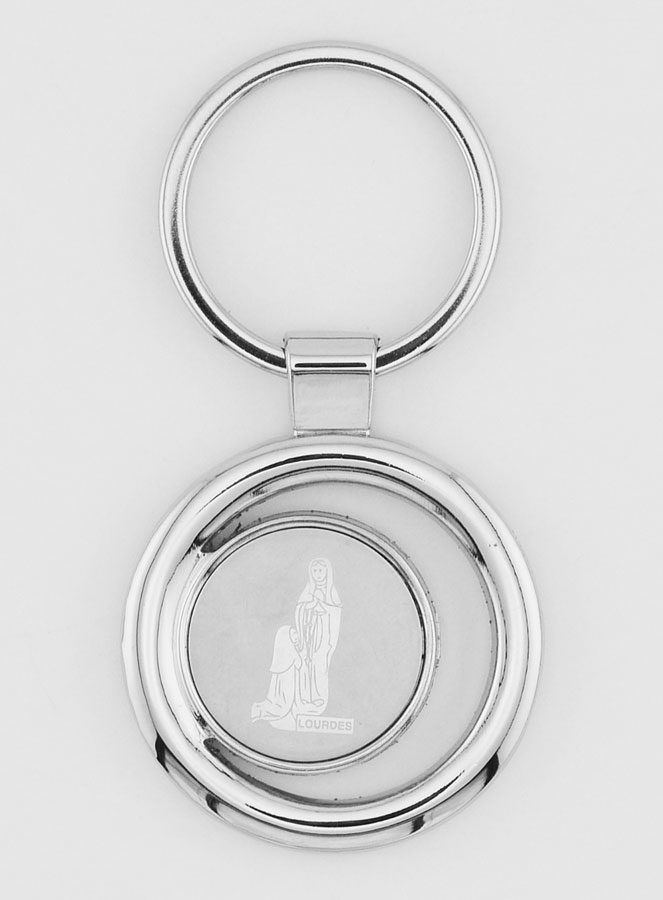 Porte-Clés Notre Dame de Lourdes - 4 cm (pic 1)