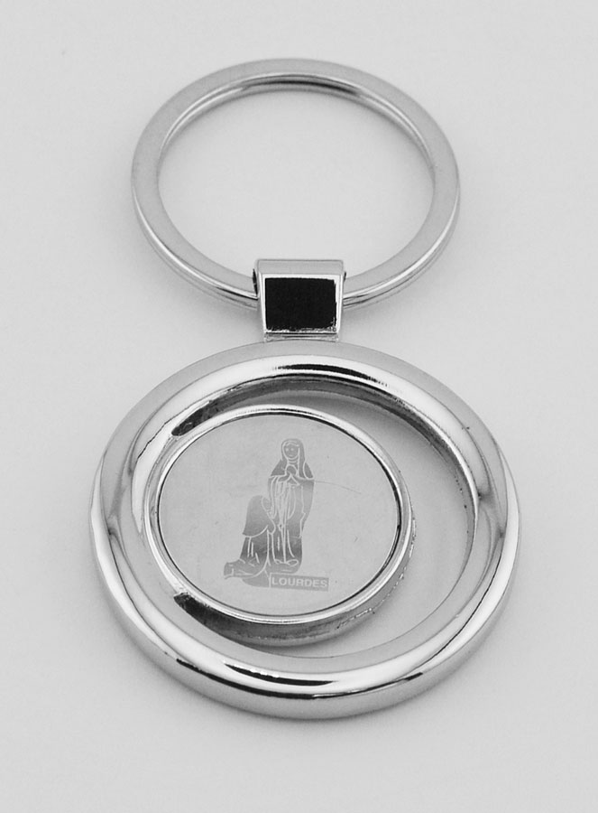 Porte-Clés Notre Dame de Lourdes - 4 cm (pic 2)