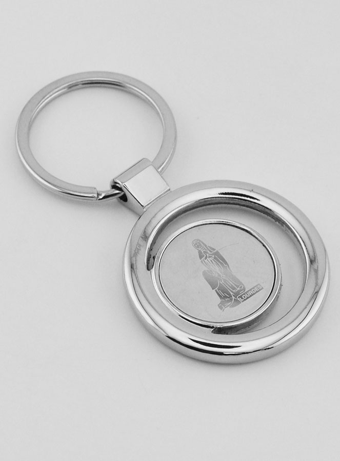 Porte-Clés Notre Dame de Lourdes - 4 cm (pic 3)
