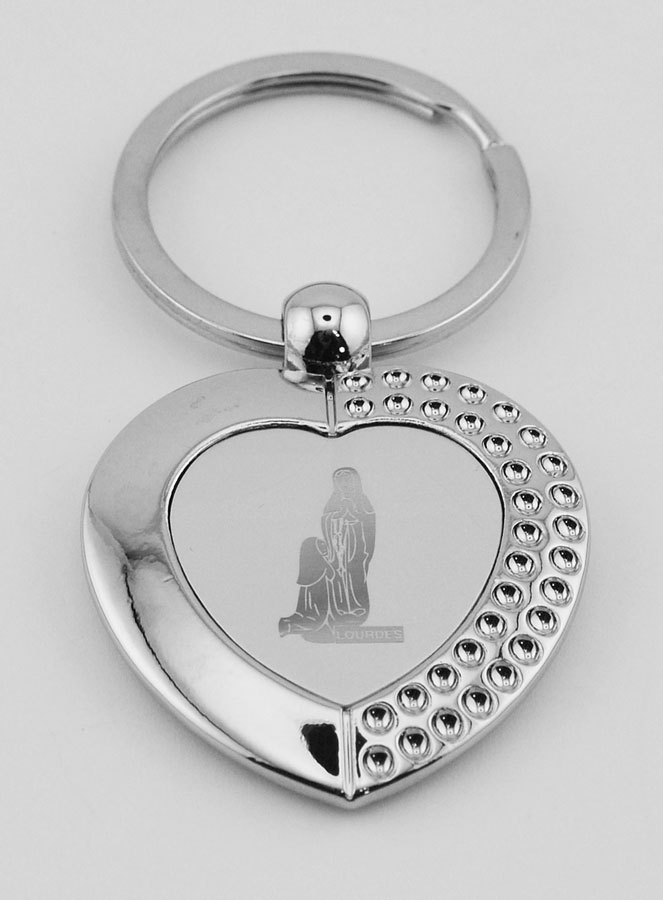 Porte-Clés Religieux Coeur Notre Dame de Lourdes (pic 2)