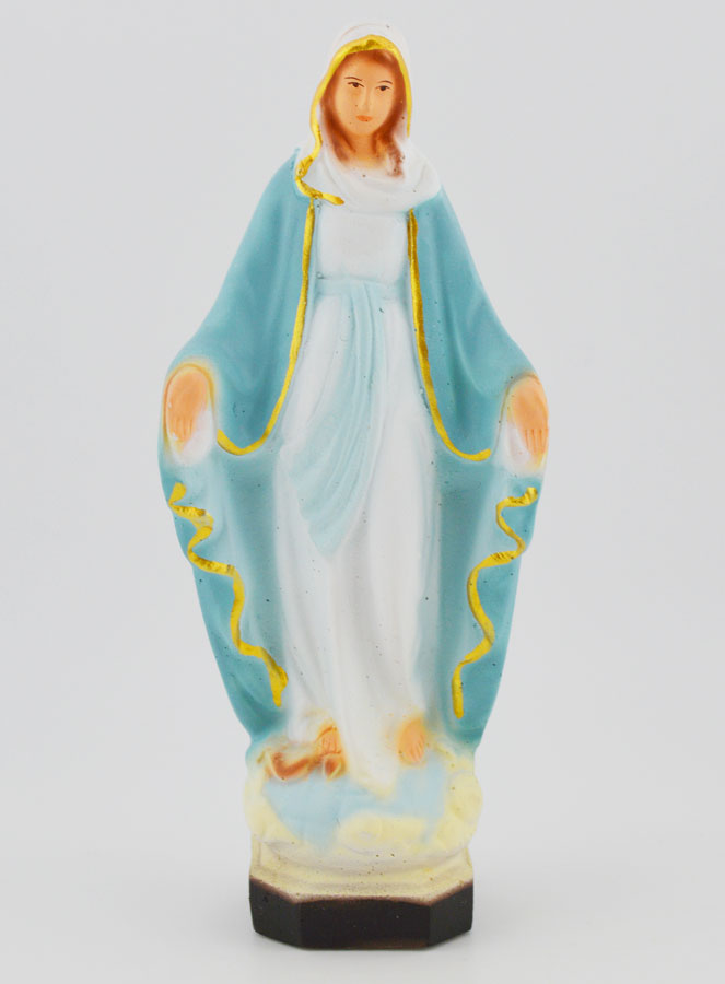 Statue Vierge Marie Miraculeuse 13 cm (pic 1)