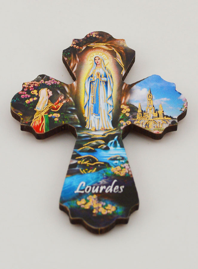 Magnet Croix Notre Dame de Lourdes (pic 2)