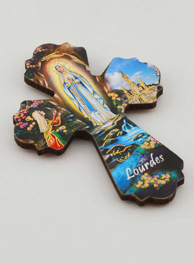 Magnet Croix Notre Dame de Lourdes (pic 3)