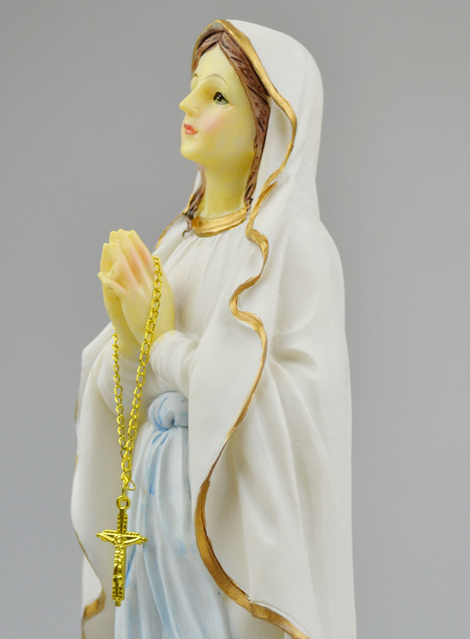 Statue de Notre Dame de Lourdes - 30 cm (pic 3)