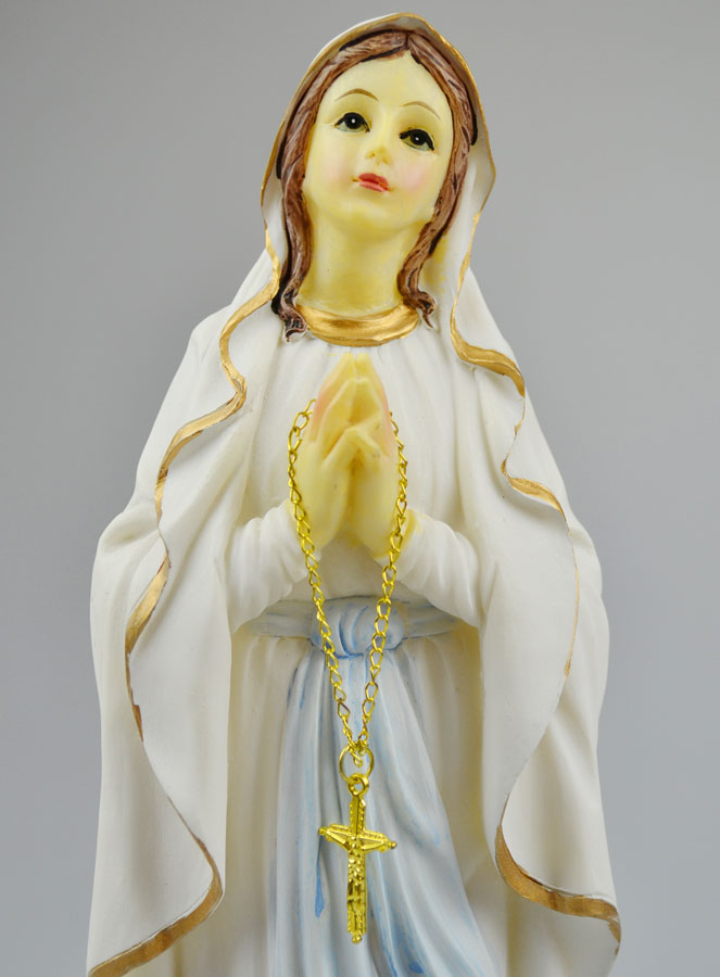 Statue de Notre Dame de Lourdes - 30 cm (pic 4)