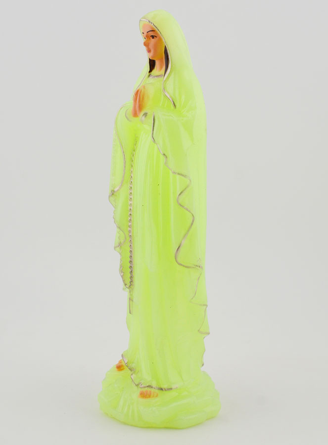 Statue Notre Dame de Lourdes Fluorescente - 18 cm (pic 2)