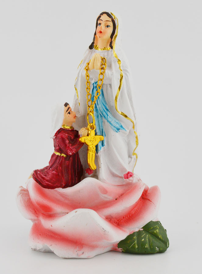 Statue Notre Dame de Lourdes et Ste Bernadette - 9 cm (pic 1)