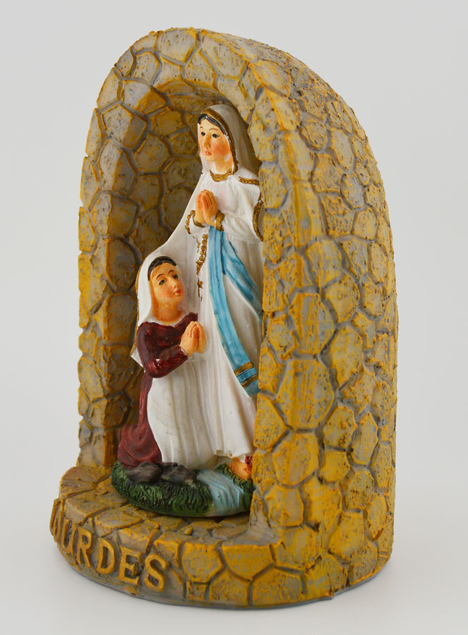 Statue Grotte des Apparitions de Lourdes - 15 cm (pic 2)