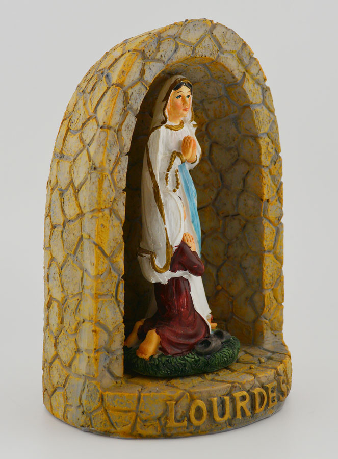 Statue Grotte des Apparitions de Lourdes - 15 cm (pic 3)