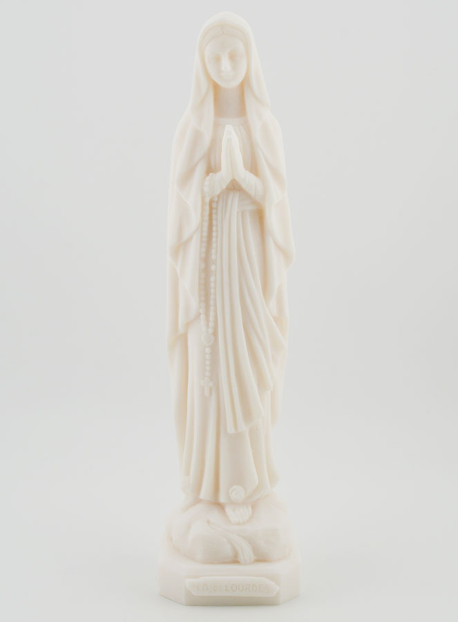 Statue de Lourdes en Albâtre - 20 cm (pic 1)