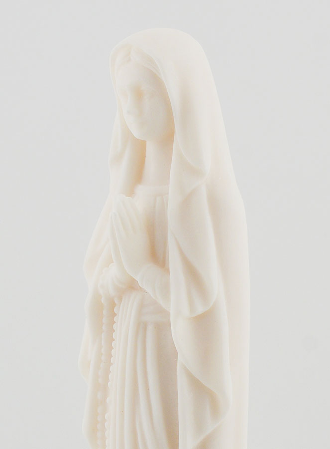 Statue de Lourdes en Albâtre - 20 cm (pic 2)