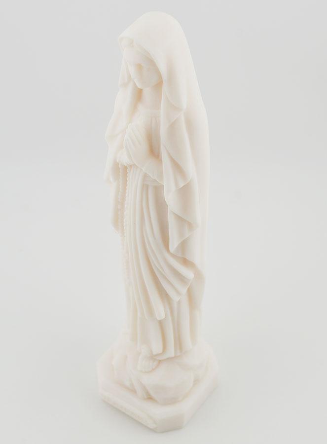 Statue de Lourdes en Albâtre - 20 cm (pic 4)