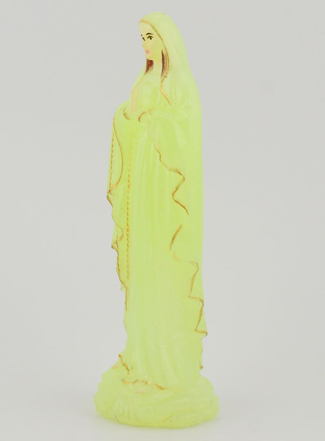 Statue Notre Dame de Lourdes Fluorescente  - 10 cm (pic 2)