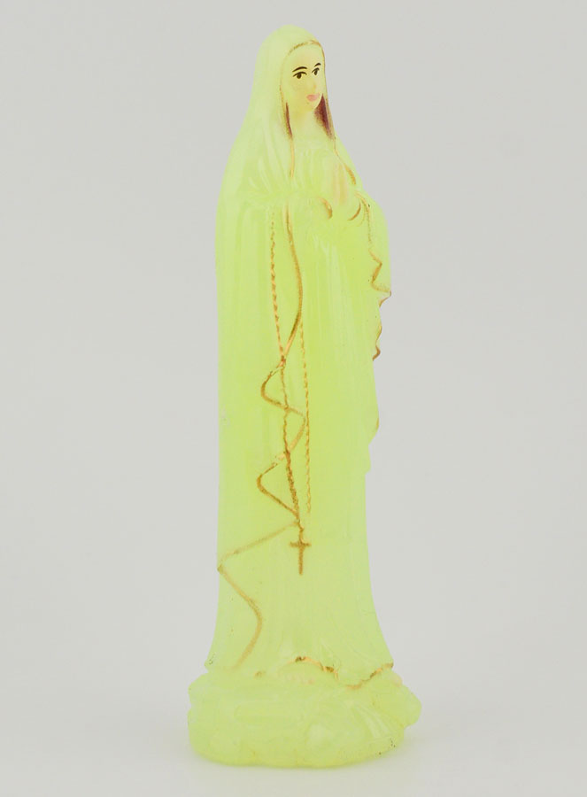 Statue Notre Dame de Lourdes Fluorescente  - 10 cm (pic 3)