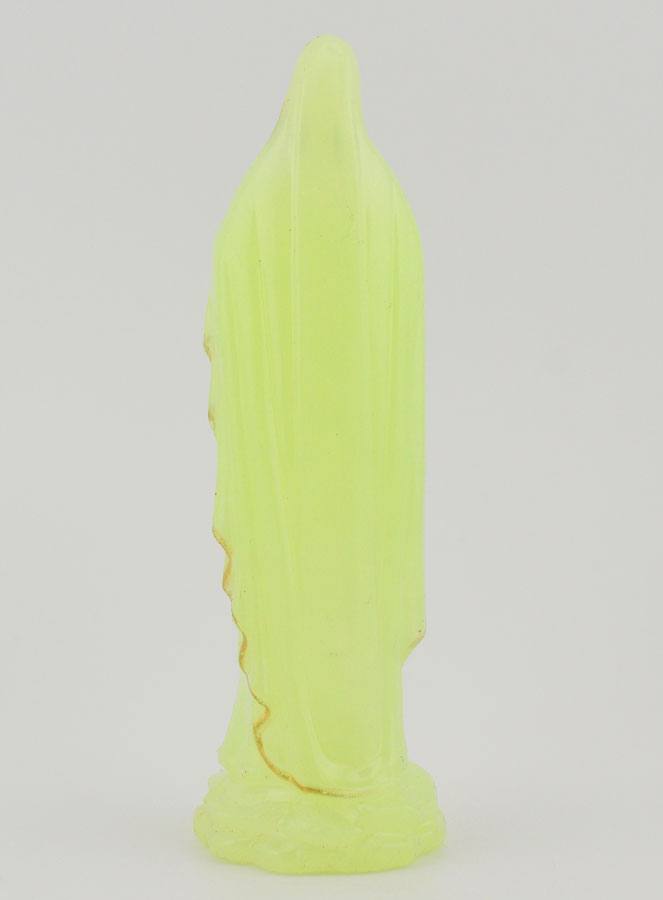 Statue Notre Dame de Lourdes Fluorescente  - 10 cm (pic 4)