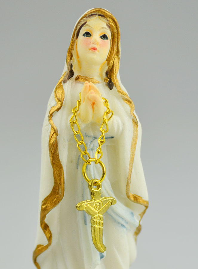 Statue Notre Dame de Lourdes - 8 cm (pic 3)