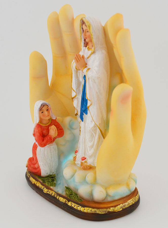 Statue Lumineuse Notre Dame de Lourdes - 14 cm (pic 2)