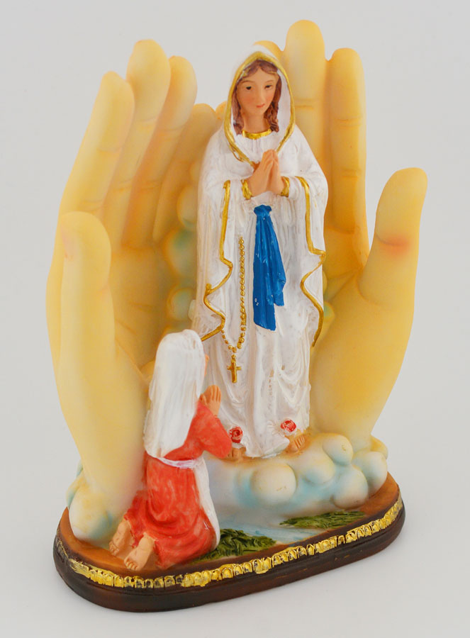 Statue Lumineuse Notre Dame de Lourdes - 14 cm (pic 3)
