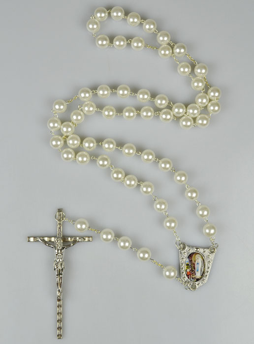 Grand Chapelet Mural en Perles de Nacre - 80 cm (pic 2)