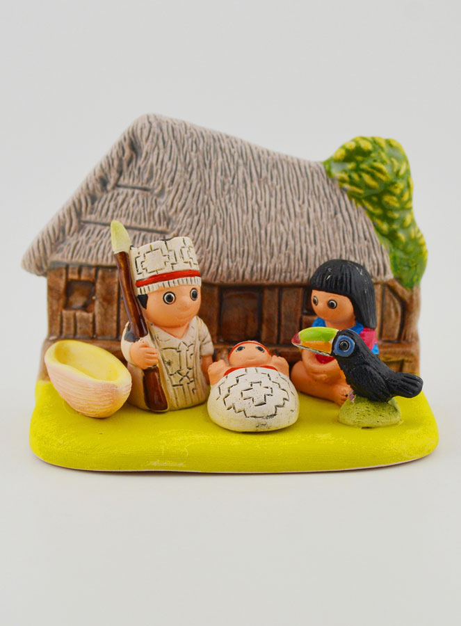 Crèche de Noël du Monde - Nativité Amazonie (pic 1)